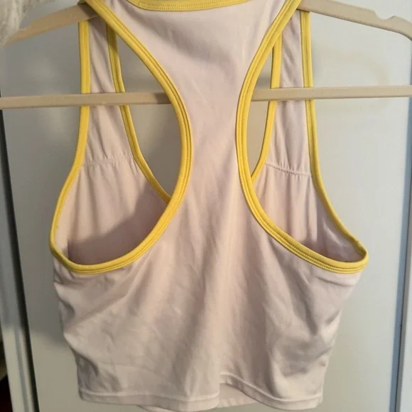 Beach Riot Yara Piped White & Yellow Top - Picture 7 of 7